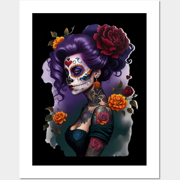 Colorful Catrina Wall Art by Absinthe Society 